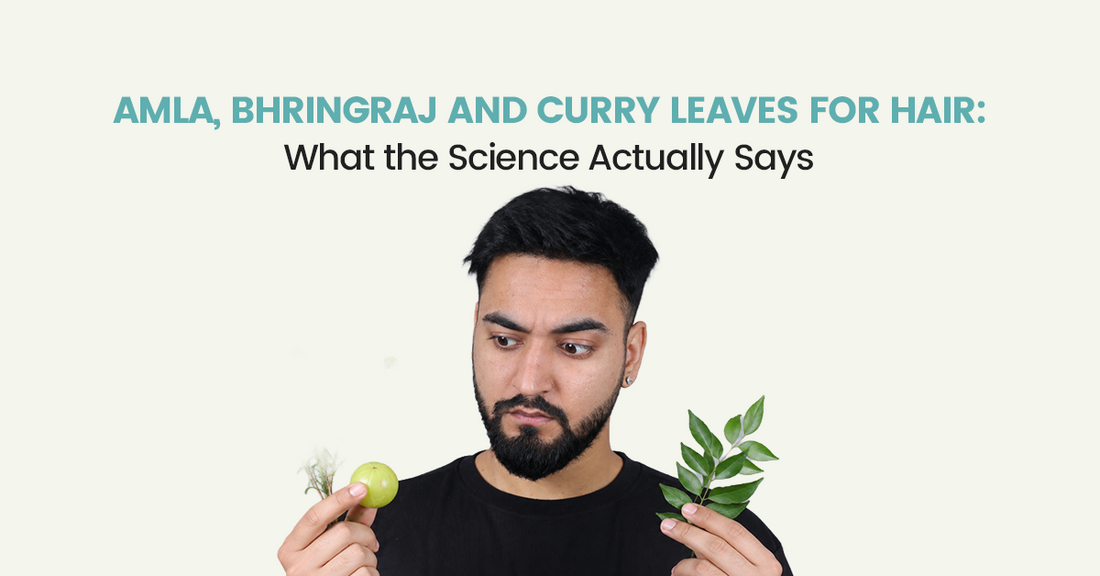 Amla, Bhringraj and Curry Leaves for Hair: What the Science Actually Says