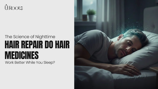 A man sleeping peacefully, illustrating the science of nighttime hair repair and how sleep cycles enhance cellular regeneration for hair growth.