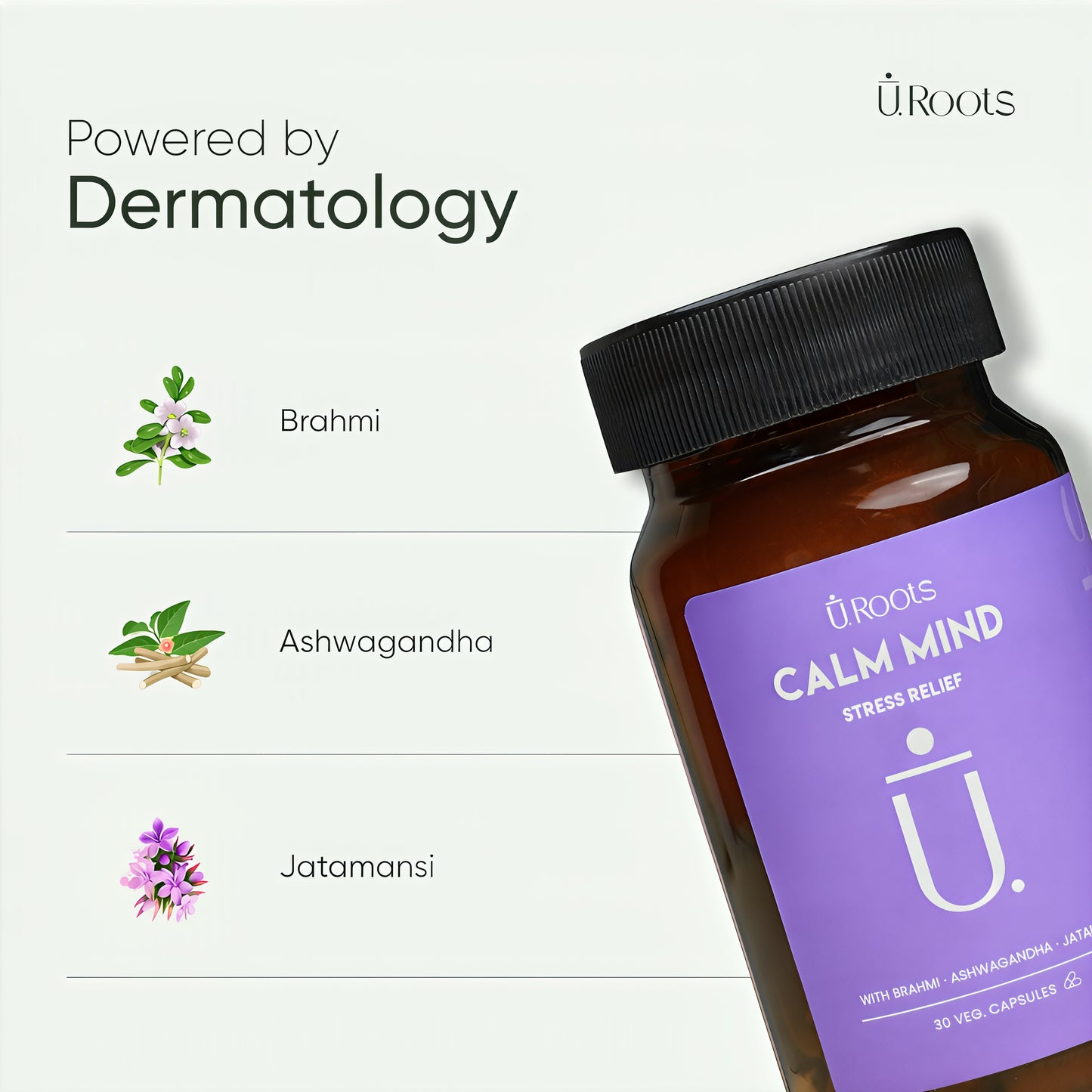 Calm Mind Daily Wellness Supplement | Mood & Relaxation Support | URoots