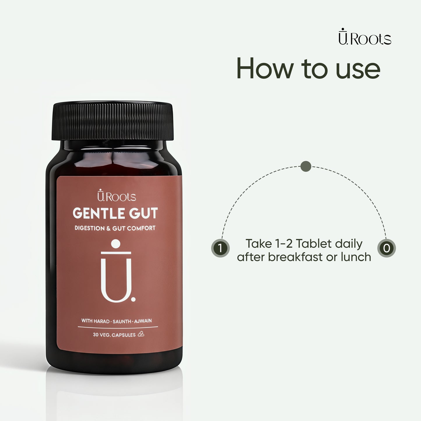 Gentle Gut Daily Probiotic Wellness Supplement | Digestive & Immunity Support | URoots