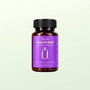 URoots Health Rise | Hair Growth Capsules | Ayurvedic Botanical Formula | 30 Pack | Men & Women