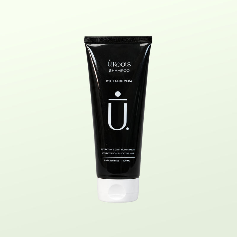 URoots Hair Loss Shampoo | Hydrating + Scalp Soothing | Sulphate & Paraben-Free | 100ml | Men & Women
