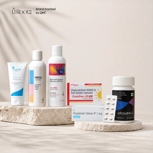 URoots Complete Hair Care Routine Kit for Men