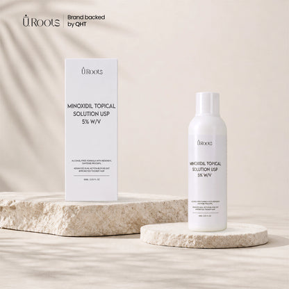 URoots Minoxidil 5% Solution for Men | Daily Scalp Treatment