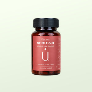 URoots Gentle Gut | Probiotic Supplement | Gut Health + Digestion | 30 Capsules
