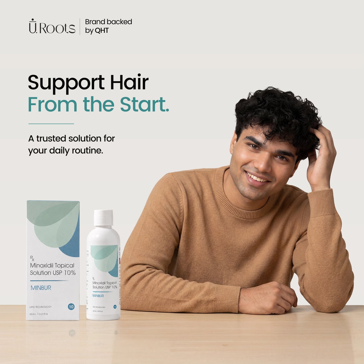 Minbur 10+ Advanced Minoxidil 10% Scalp Care Solution for Hair Regrowth | URoots