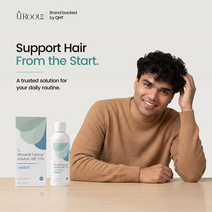 Minbur 10+ Advanced Minoxidil 10% Scalp Care Solution for Hair Regrowth | URoots