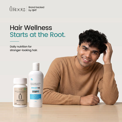 URoots Clinical Scalp Cleansing & Internal Hair Nourishment Duo Kit | 2-Piece Kit | For Men & Women
