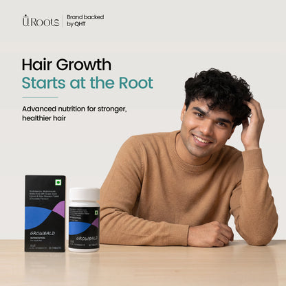Growbald Daily Hair Wellness Multivitamin for Men