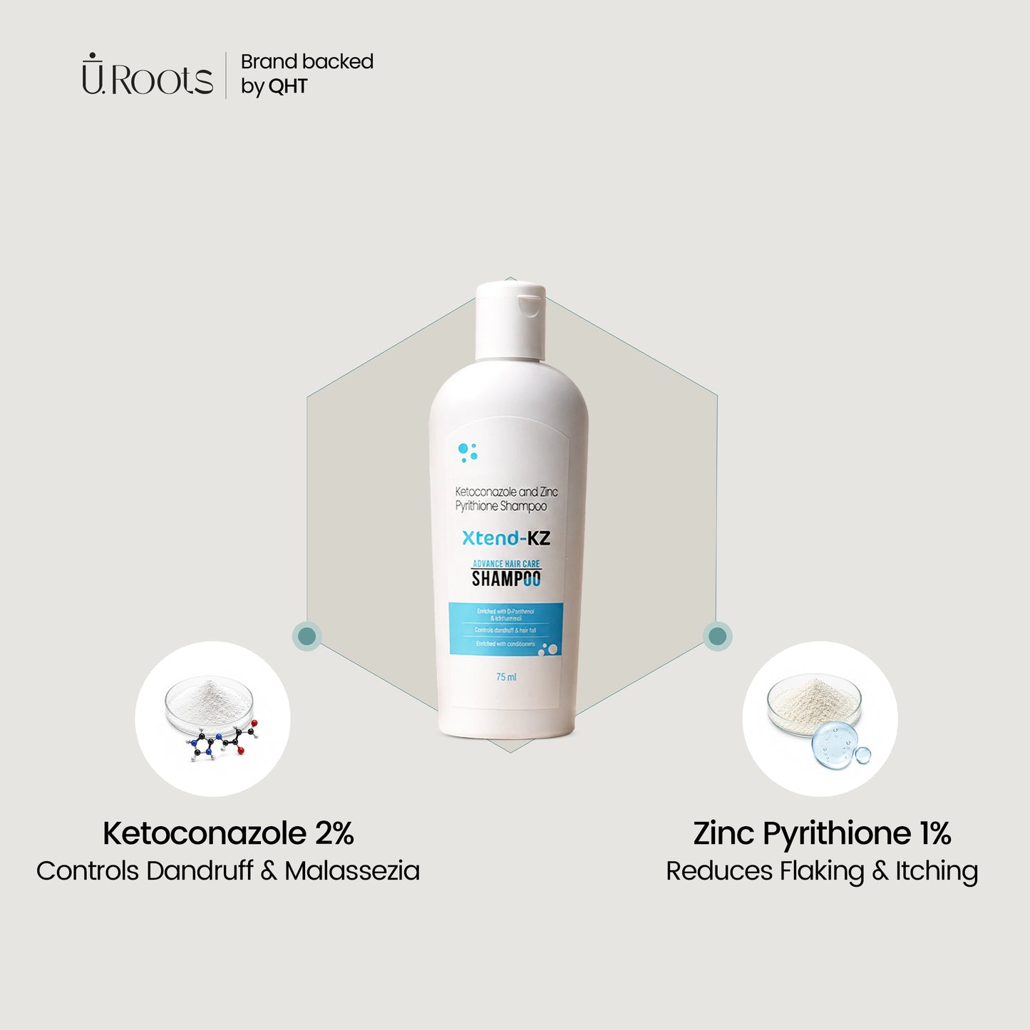 Xtend KZ Scalp Clarifying Shampoo for Men & Women