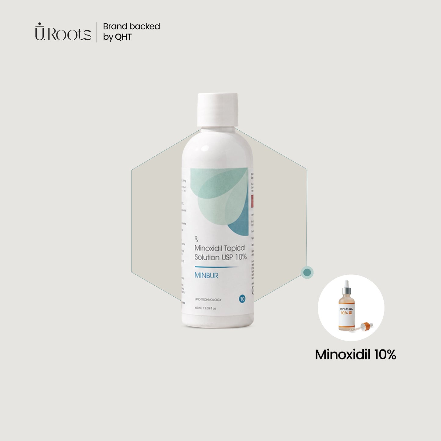 Minbur 10+ Advanced Minoxidil 10% Scalp Care Solution for Hair Regrowth | URoots