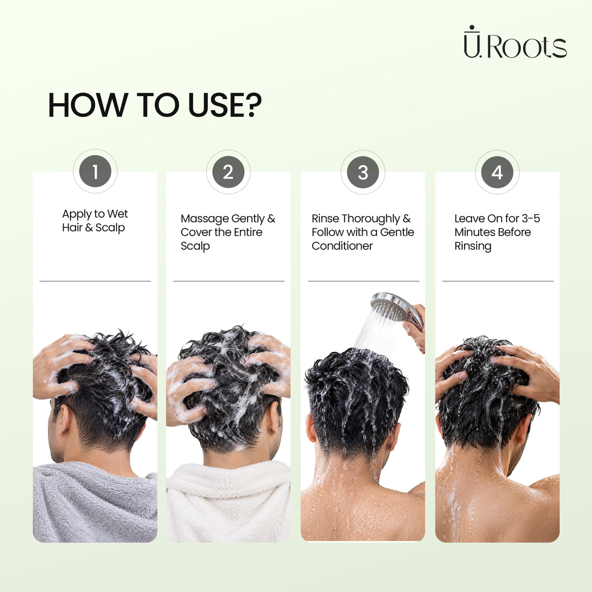 URoots Knix KZ | Anti-Dandruff Shampoo | 2% Ketoconazole + Zinc Pyrithione | 75ml | Men & Women