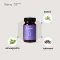 URoots Calm Mind | Stress Relief Supplement | Hair Fall Control | 30 Capsules | Men & Women