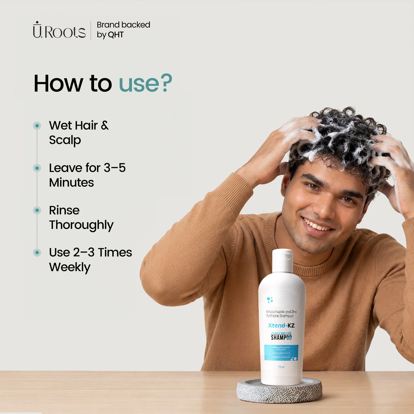 Xtend KZ Scalp Clarifying Shampoo for Men & Women