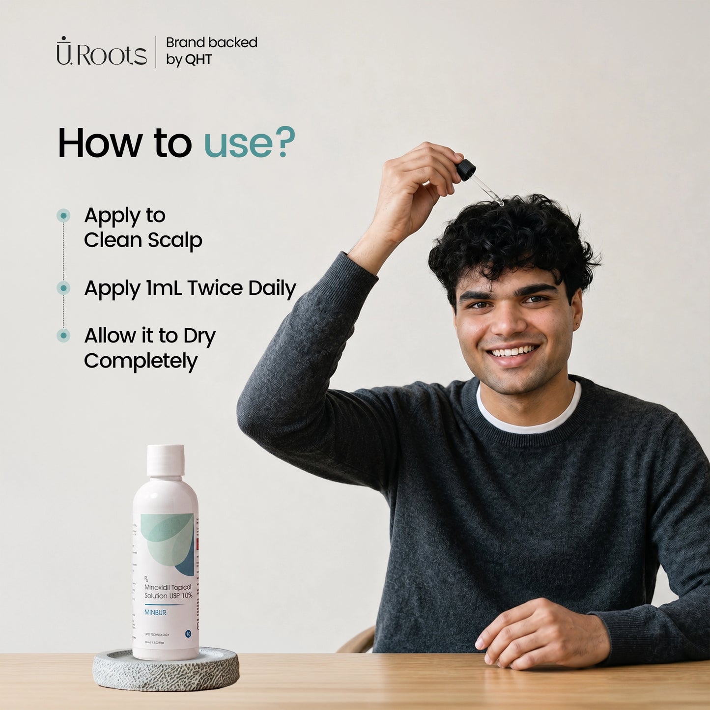 Minbur 10+ Advanced Minoxidil 10% Scalp Care Solution for Hair Regrowth | URoots