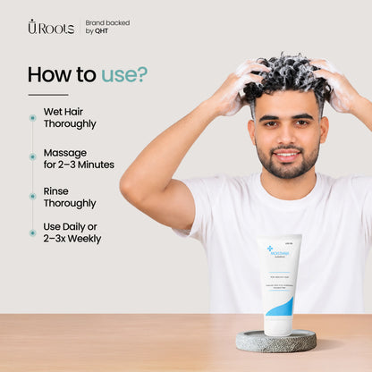 URoots Advanced Hair Density Care Kit for Men | Scalp Wellness Bundle