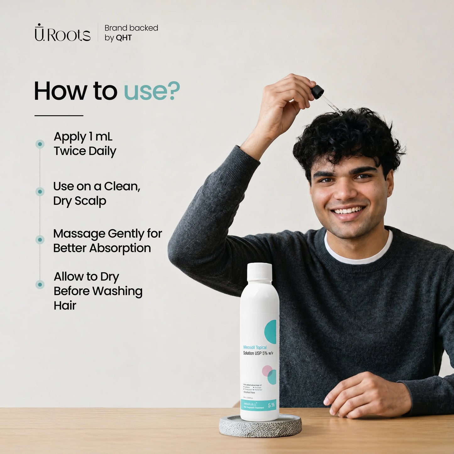 Minbur 5+ Daily Scalp Care Solution for Men | URoots
