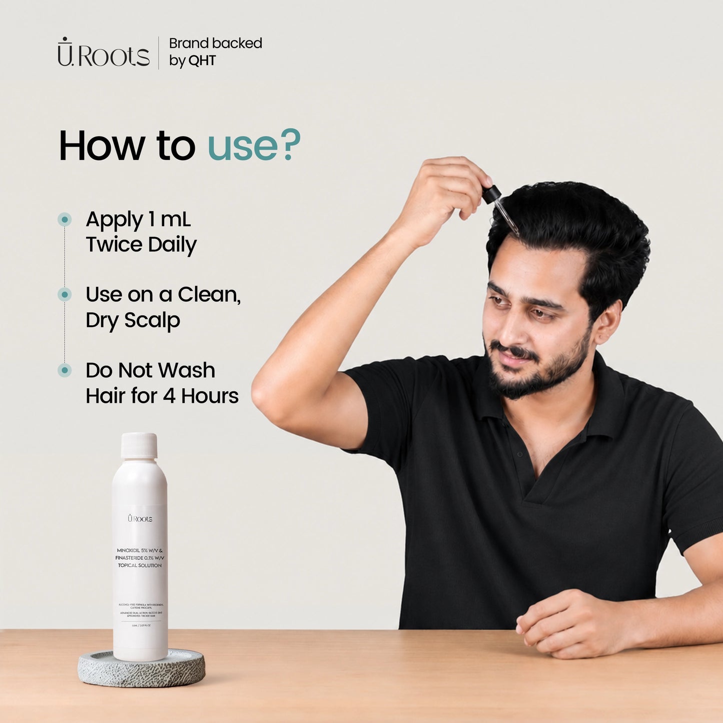 Uroots Minoxidil 5F+ Daily Scalp Care Solution (Previously Minbur 5F+)