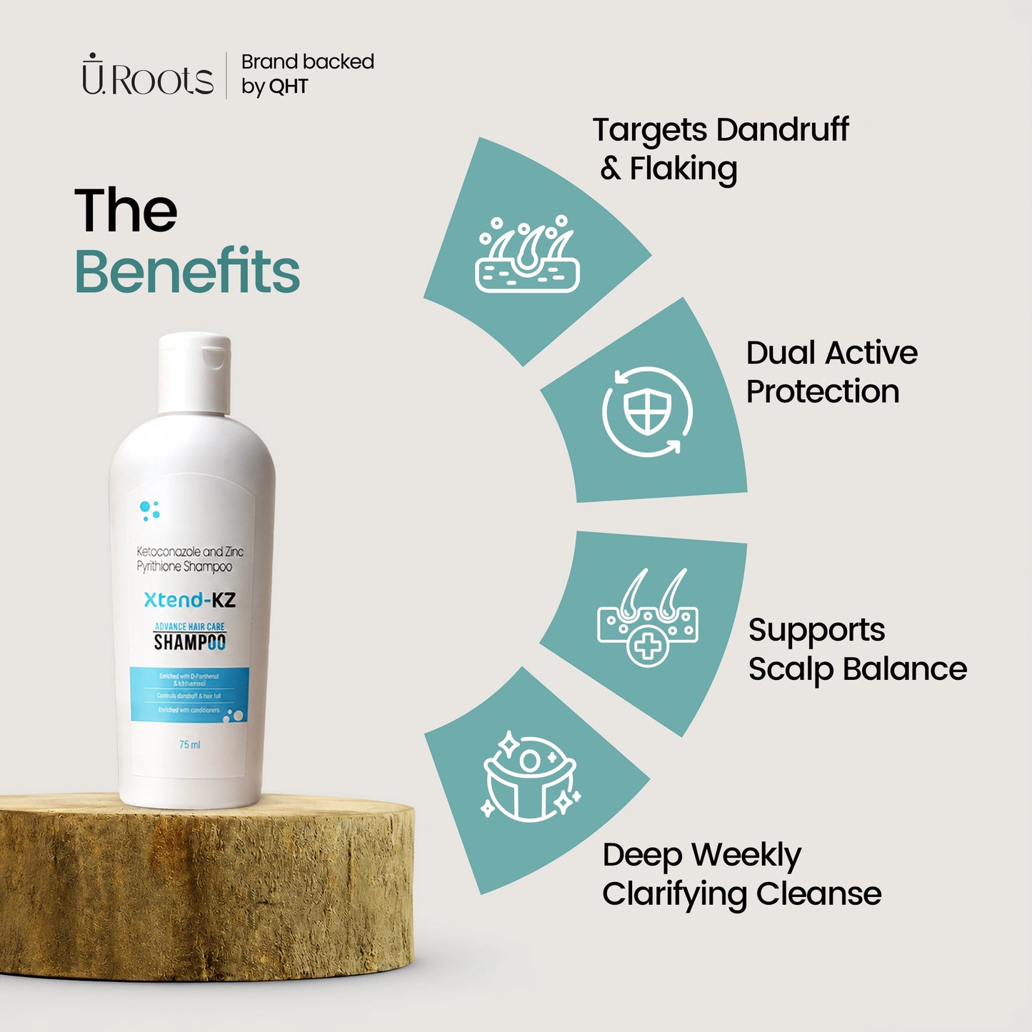 URoots Hair Care Combo Kit | KZ Shampoo + Growbald