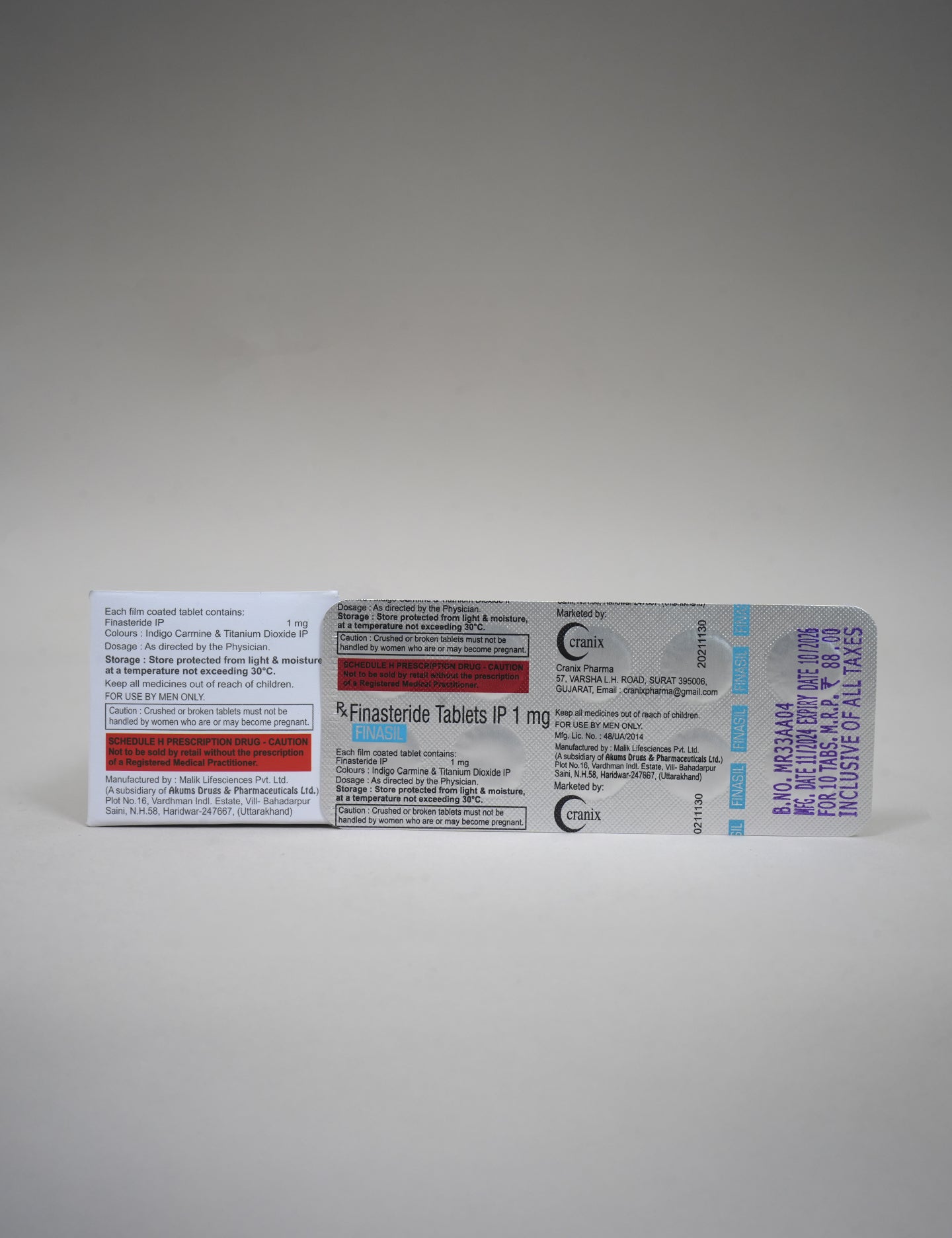 Finasil Pack of 3 stripe | ₹88 Each | Hair Fall Treatment