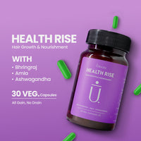 Health Rise Ayurvedic Wellness Tablets | 10-Herb Daily Hair & Body Support